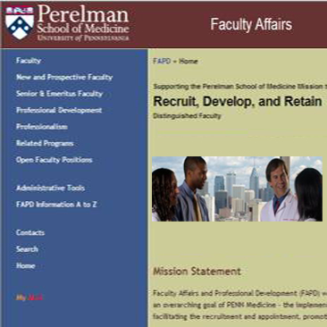 Perelman School of Medicine Faculty Affairs and Professional Development
